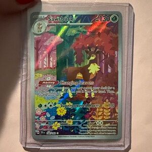 Sawsbuck - 166/162 - SV05: Temporal Forces (TEF) sleeved and top loaded Pokemon